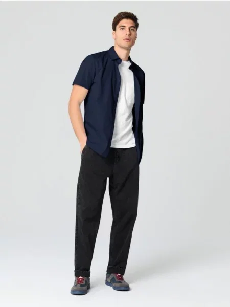 Sinsay Koszula fit granatowy