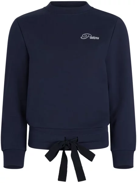 Haftowana bluza Patou niebieska