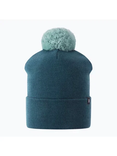 Gyerek téli sapka Reima Omasi dark teal. Méret: cm zöld