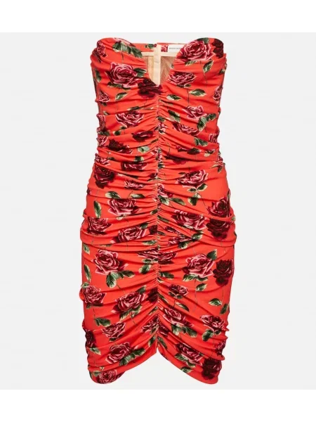 Rochie Magda Butrym cu model floral roșu