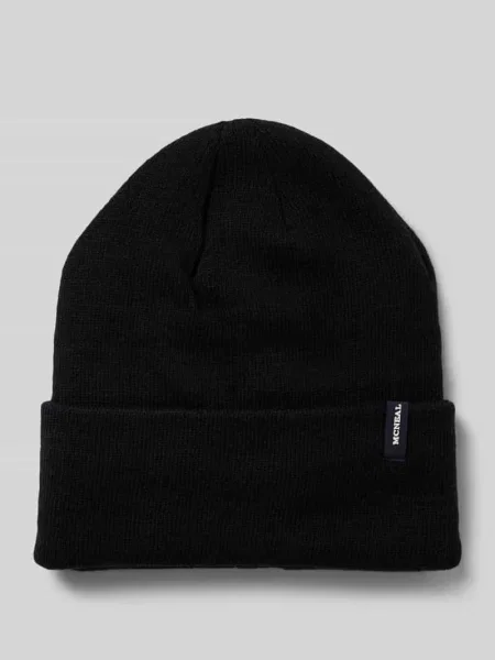 Czapka beanie z detalem z logo Mcneal czarna