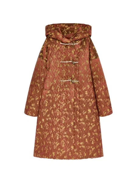Palton Dries Van Noten din jacard portocaliu