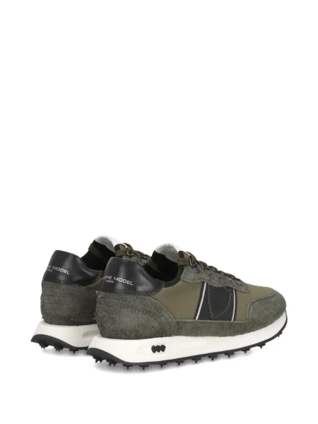 Sneakerși Philippe Model Paris din piele de căprioară verde