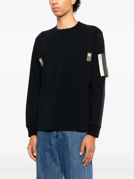 Lung tricou Sacai negru