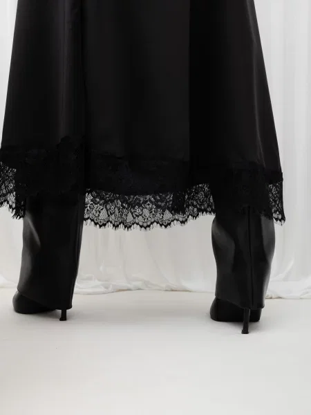 Midi-suknja Italy Moda crna