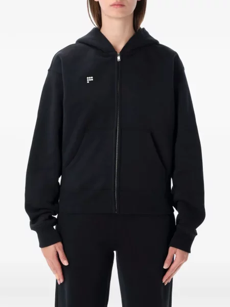 Bluza z kapturem Pangaia z nadrukiem czarna