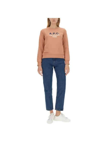 Bluza A.p.c. z logo różowa