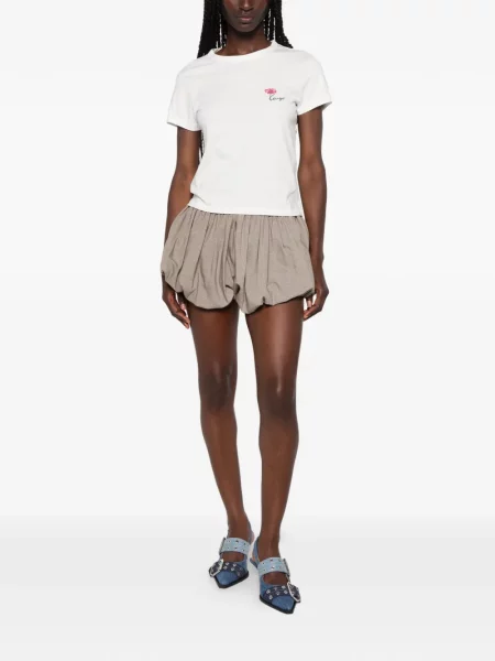 Tricou Kenzo cu model floral alb