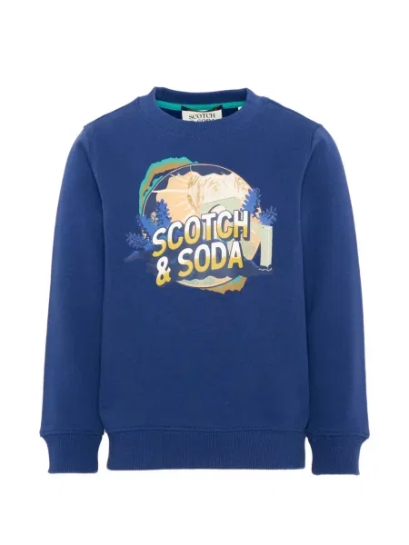 Sweter dziecięcy Scotch & Soda niebieski