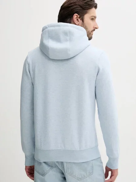 Tommy Hilfiger bluza z kapturem z aplikacją niebieski