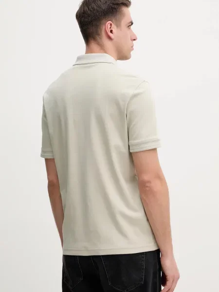 BOSS Polokošeľa Pe_Interlock béžová