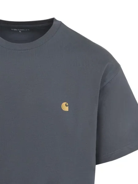 Tričko Carhartt Wip s autogramem modré