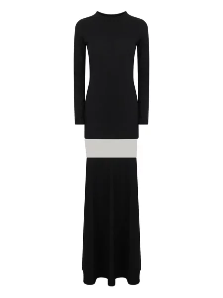 Długa sukienka maxi Duran Lantink garniturowa czarna