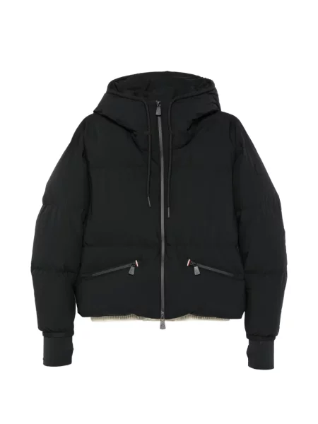 Geacă cu puf Moncler Grenoble cu glugă negru