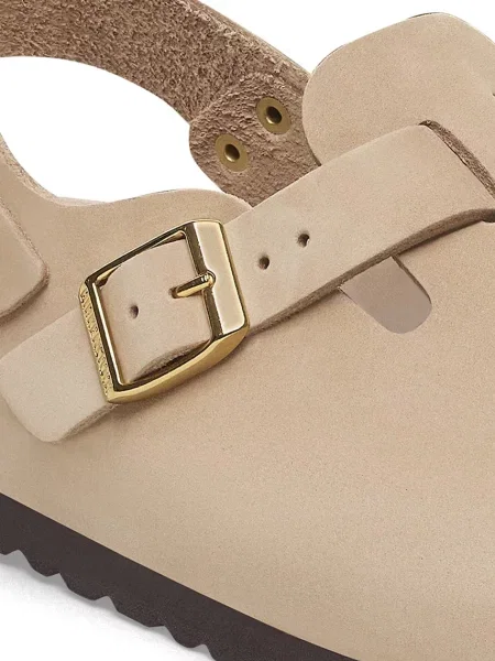 Nubukové pantofle Birkenstock Tokio béžová
