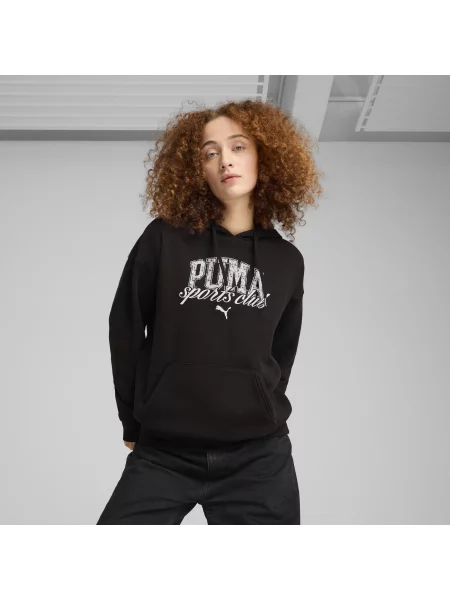 Luźna bluza z kapturem PUMA CLASS czarna