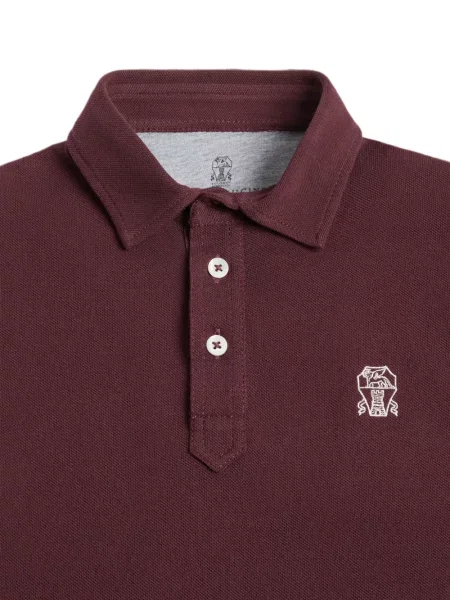 Polokošeľa Brunello Cucinelli červená