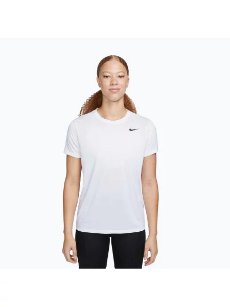 Tricou de antrenament pentru femei Nike Dri-Fit white/black alb