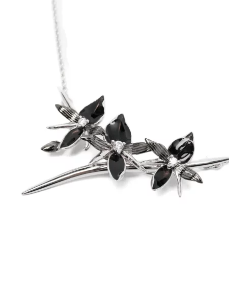 Colier Shaun Leane cu model floral argintiu