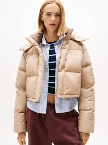 Tommy Jeans Téli dzseki ALASKA világosbarna bézs