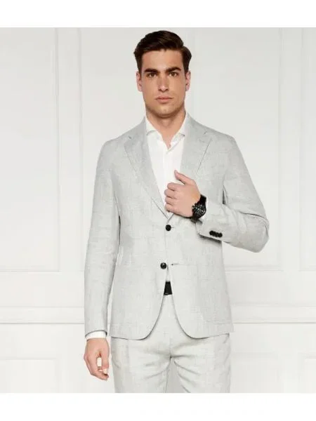 Windsor De in sacou Giro | Shaped fit gri