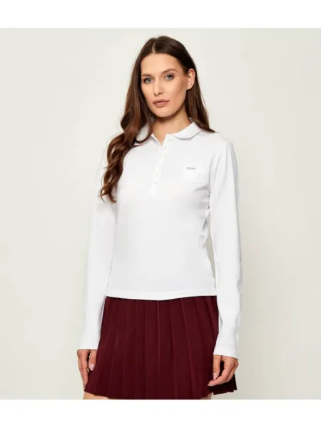 Guess Jeans Tricou polo alb