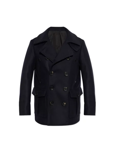 Krótki płaszcz Dsquared2 niebieski