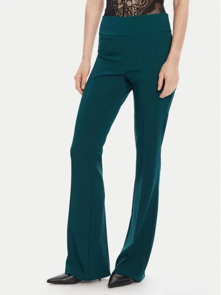 Rinascimento Παντελόνι υφασμάτινο Flare Fit πράσινο