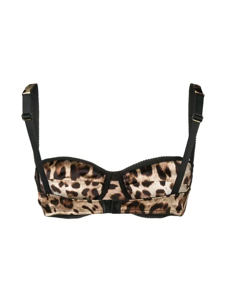 Leopardí podprsenka Dolce & Gabbana s potiskem hnědá