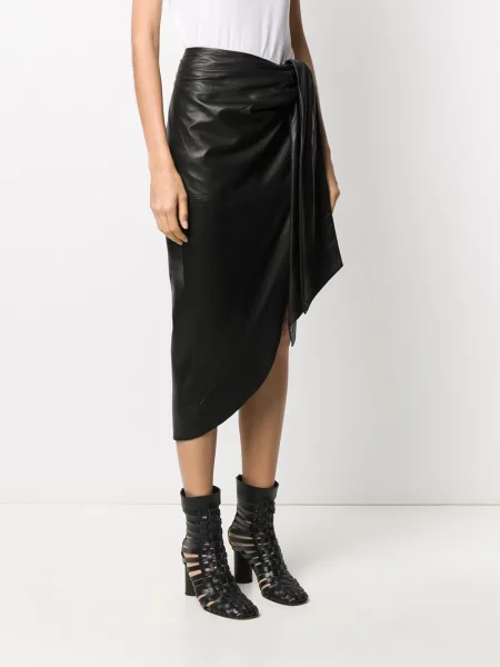 Bouclé fustă Balmain negru