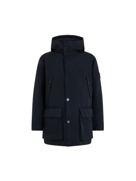 Kurtka puchowa Stone Island z kamieniami niebieska