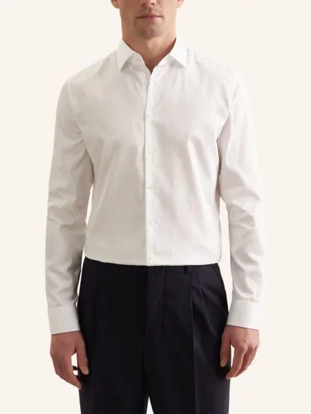 Seidensticker Koszula Biznesowa O Kroju X-Slim Fit weiss biała