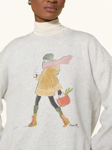 Kera Till Bluza grau zielona