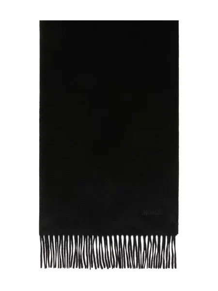 Fular Max Mara cu franjuri negru