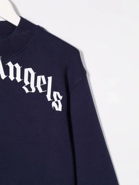 Bluza dziecięca Palm Angels niebieska