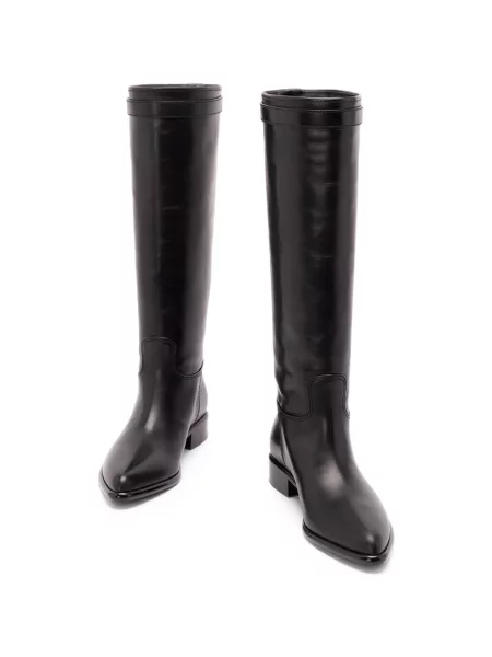 Botine Prada din piele negru