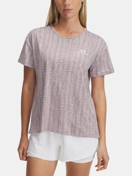 Tricou Under Armour cu imagine gri