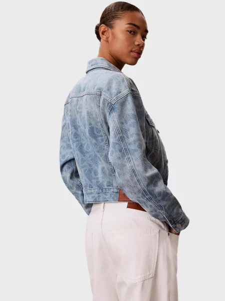 Джинсова куртка Calvin Klein Jeans блакитна