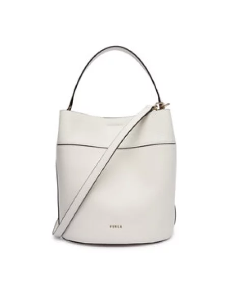Furla Ročna torba Amelia M Bucket CN bela