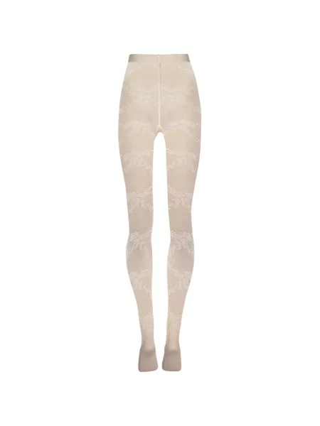 Чорапогащи Wolford на цветя с дантела