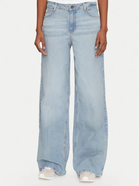 Guess Jeans Blugi Wide Leg albastru