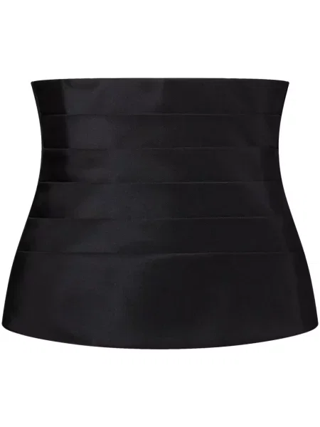 Top Thom Browne din dantelă negru