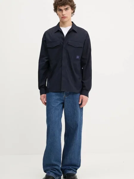 Сорочка PS Paul Smith regular класичний комір синій