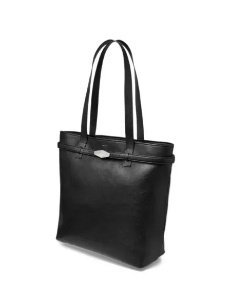 Cu centură geantă Jimmy Choo din piele negru