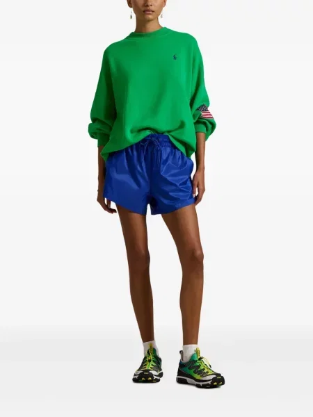 Kostiumas marškinėliai Polo Ralph Lauren satininis iki kelių balta