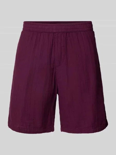 Szorty o kroju regular fit z muślinu Review