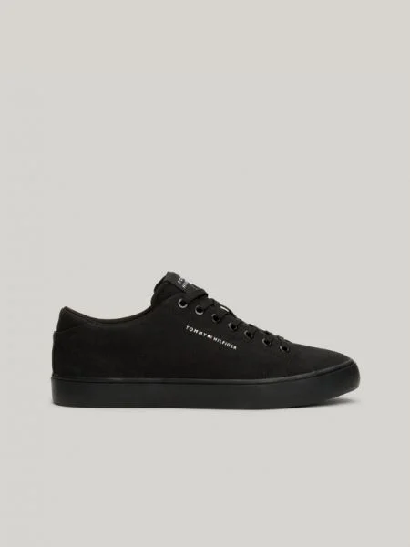 Pantofi Tommy Hilfiger din canvas negru