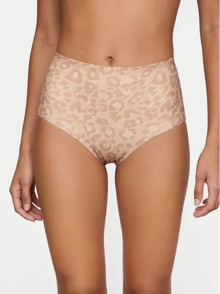 Chantelle Класичні труси з високою талією Soft Stretch бежевий