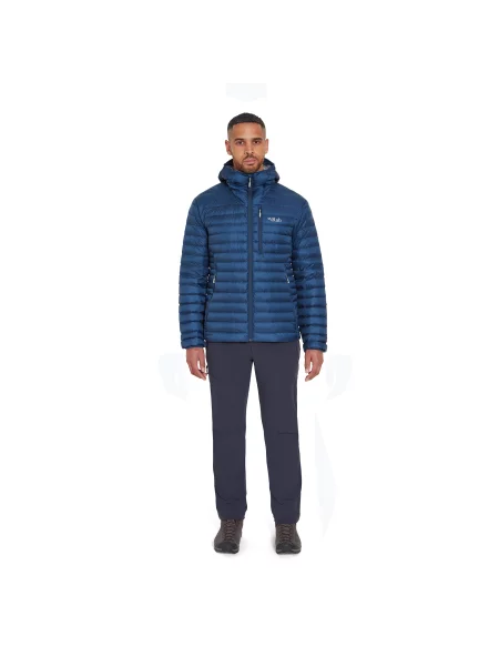 Мъжко пухено яке Rab Microlight Alpine tempest blue синьо