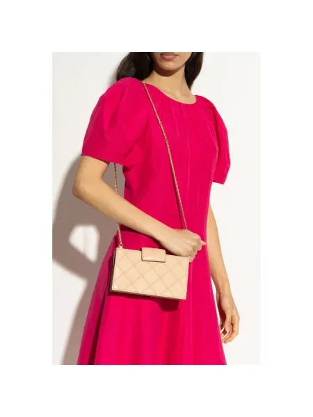 Portfel Tory Burch skórzany beżowy